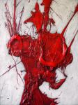 Three Heads Rejoicing   (Panel 3)  oil and acrylic on board   122 x 91cm $7,500