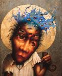 My Cup Runneth Over  1995  oil on linen  53 x41cm  SOLD