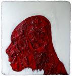 Madder Head 2009 oil and acrylic on board 119 x 109 cm   SOLD 