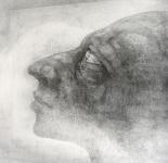 Waiting  2002  penile on paper  30 x 32 cm  SOLD
