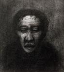 23 Melancholy  1997 pencile on paper 16 x 18 cm  SOLD