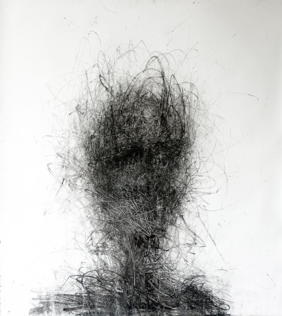 Amen Drawing  2013  chacoal on paper   114cm x 103cm  $3,000
