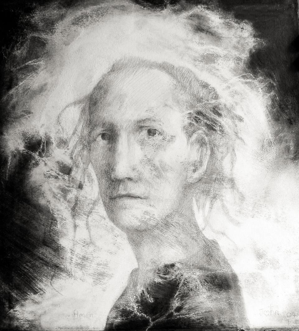 Self Portrait  2001 graphite on paper 77 x 57 cm  SOLD