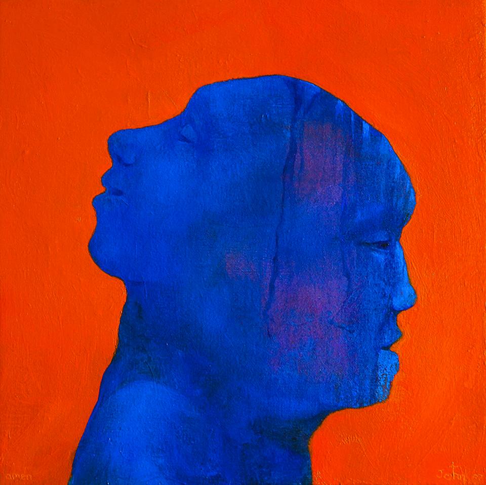 Faith and Doubt  2007  oil on linen  35 x 35 cm   SOLD 