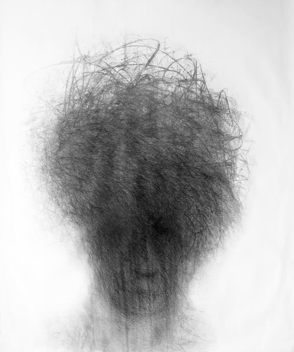 Head  2013  chacoal on paper   136cm x 114cm SOLD