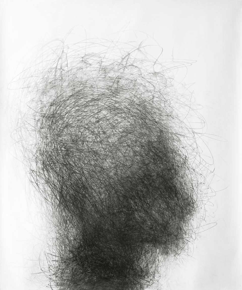 Head  2012  chacoal on paper   136cm x 114cm  SOLD  