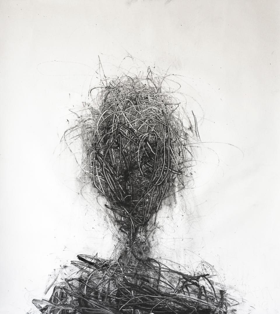 Amen Drawing chacoal on paper  115cm x 105cm
Winner of Kedumba Award for Drawing 2018