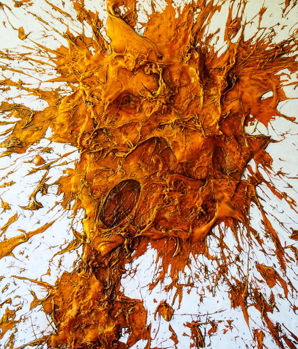 Finally  2012  oil and acrylic on board  107 x 92 cm   SOLD