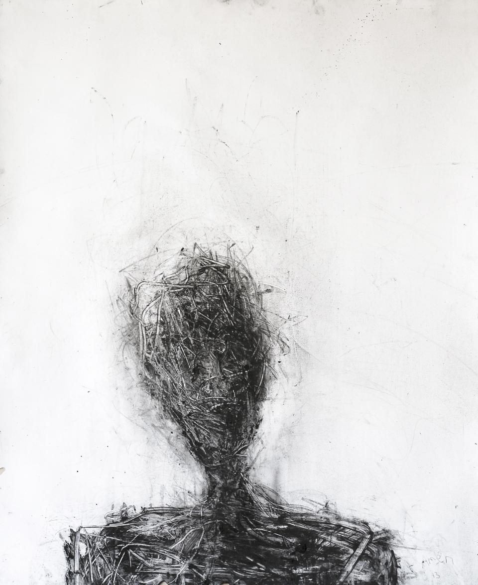 Head charcoal on paper  93cm x 76cm    $2,500