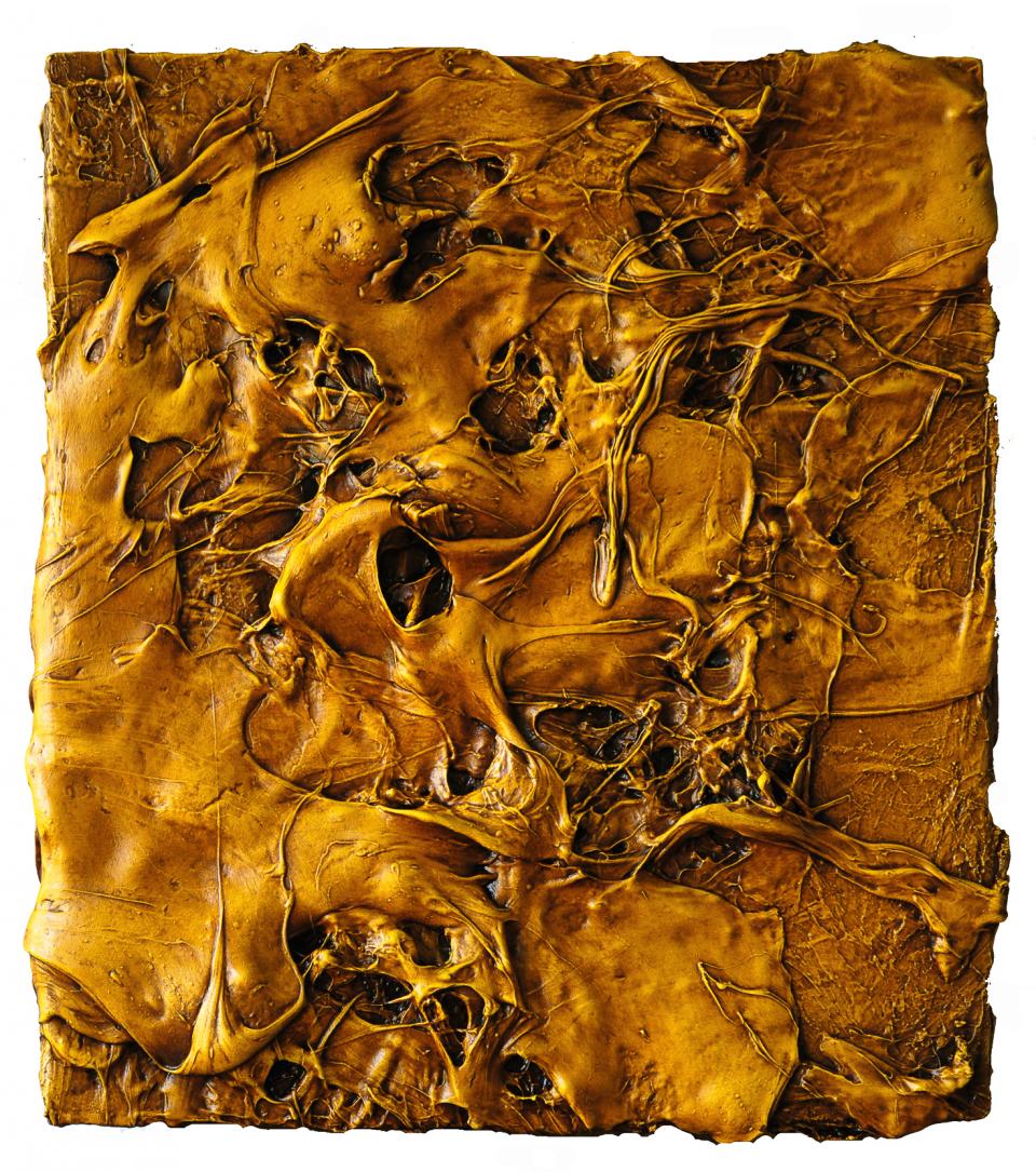 Yellow  2012  oil and acrylic on board  54 x 48 cm