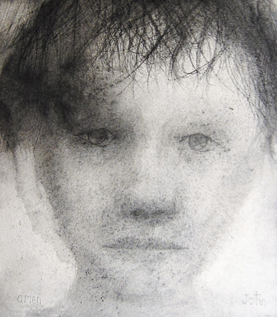 Toby  2001 pencile on paper  26 x 23 cm SOLD