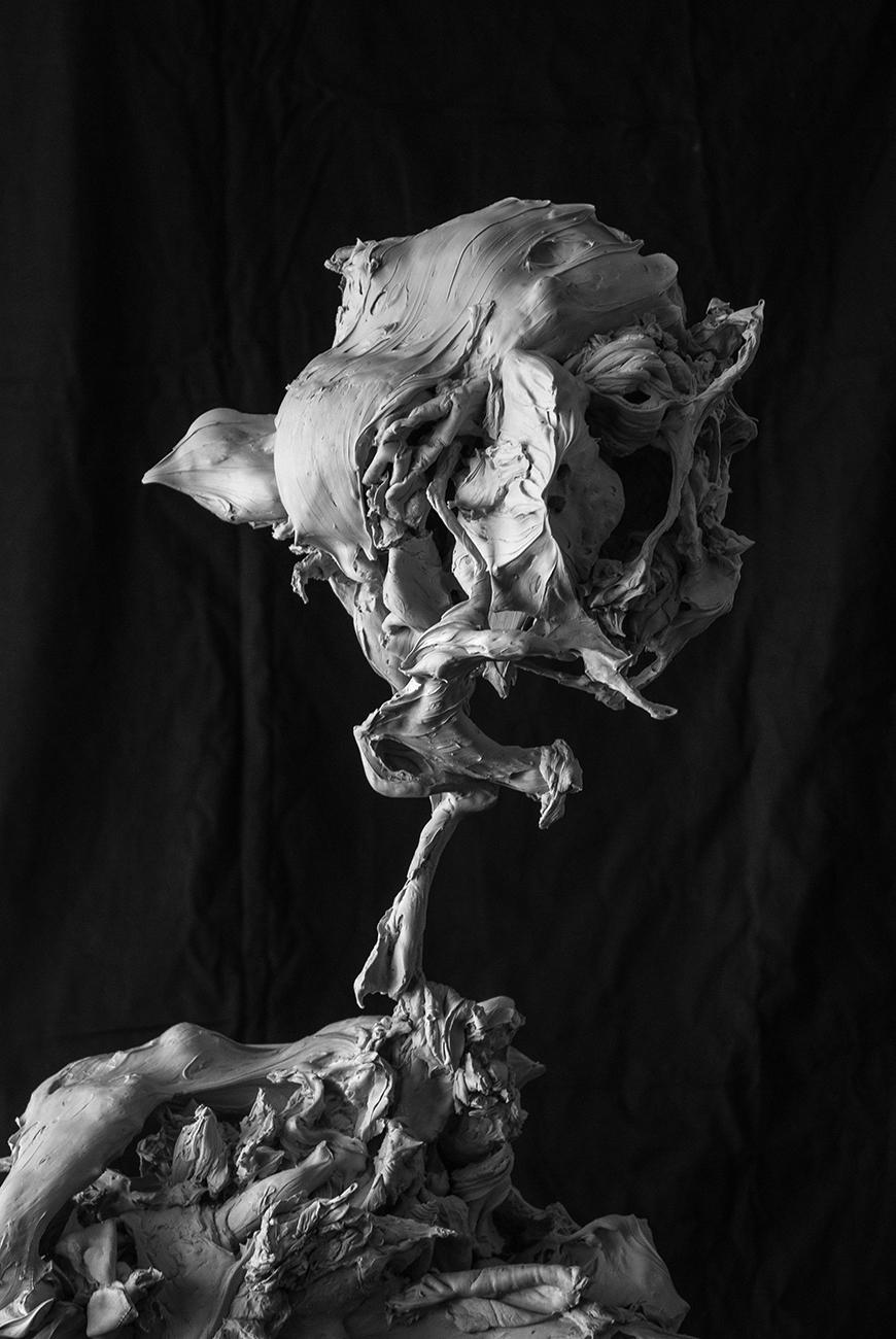 Sculpture 5 (detail) 2017 oil, acrylic, steel
