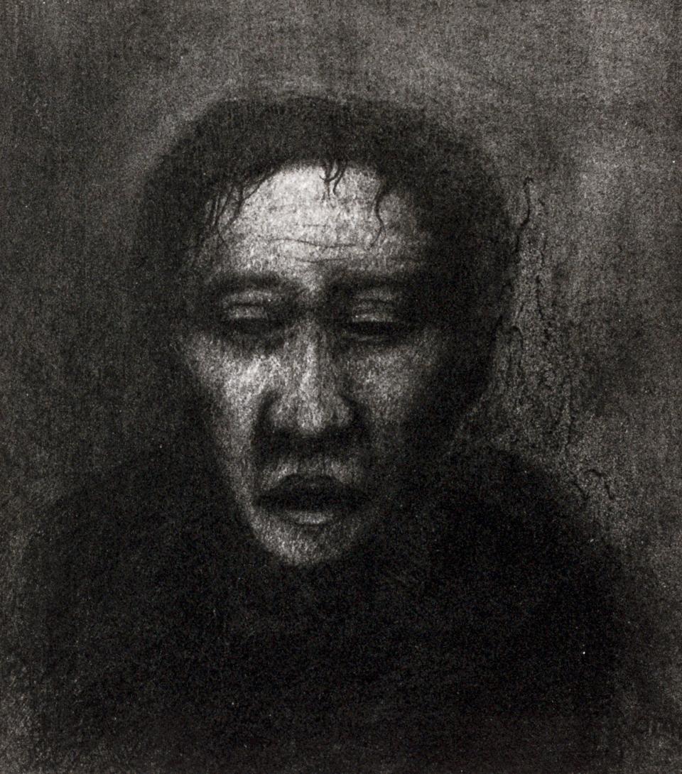 23 Melancholy  1997 pencile on paper 16 x 18 cm  SOLD